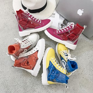 [[ODER]] BOOTS MARTIN CAO-TOP TRONG SUỐT  FUZZERIO F14116 ( ảnh thật 789)