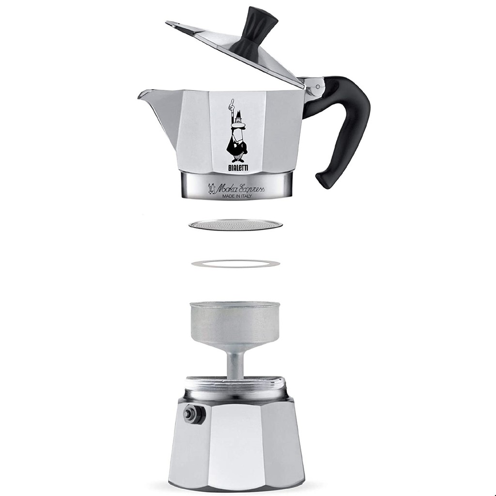 [Chính hãng] Ấm pha cà phê Moka express 2 cups - 4 cups - 6 cups – Bialetti