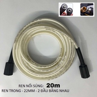 20m Ống dây rửa xe cho máy bơm xịt rửa áp lực cao - ren trong 22mm