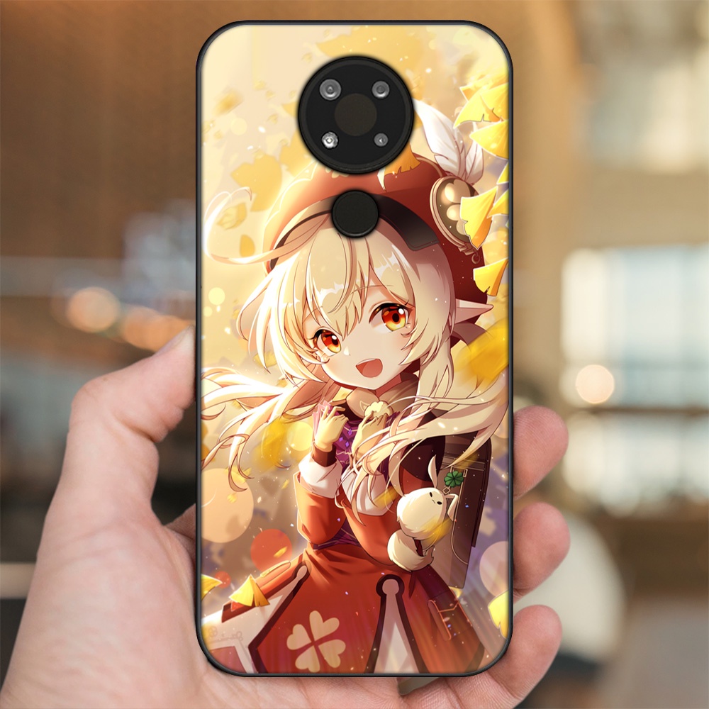 Ốp lưng Nokia 3.4 viền đen in hình Klee Genshin Impact
