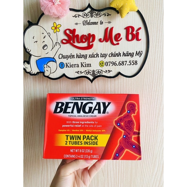 Kem xoa bóp giảm đau bengay ultra strength mỹ  dầu nóng - ảnh sản phẩm 1