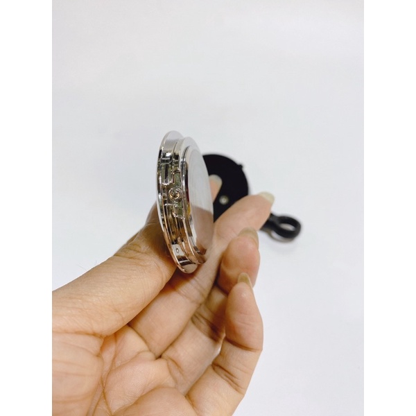 Đồng hồ lớn 4.5cm gắn chân kính xe máy tặng kèm ốc cùng màu