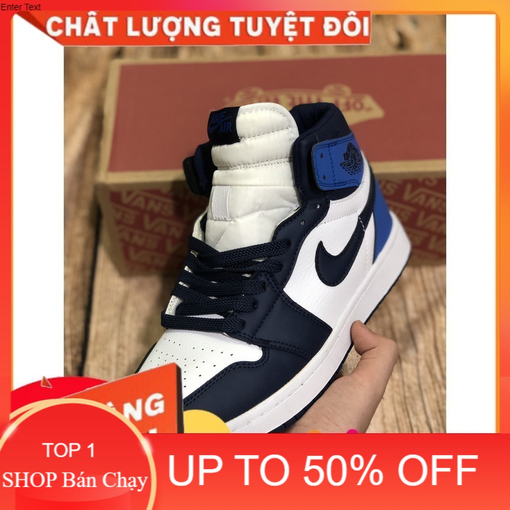 Giày thể thao AIR JORDAN 1 Xám Đậm Cổ Cao (2020) '