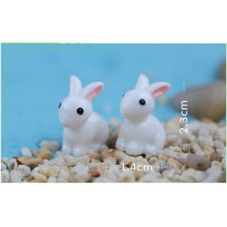Phụ kiện thỏ con trang trí tiểu cảnh( 1 con)