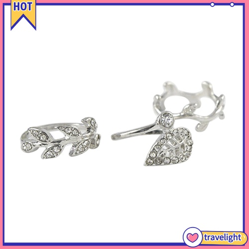 Set 3 nhẫn đeo khớp ngón tay thời trang nữ