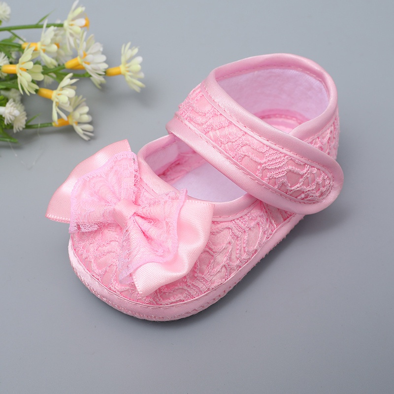 Giày Búp Bê Đế Mềm Chống Trượt Cho Bé Gái Tập Đi