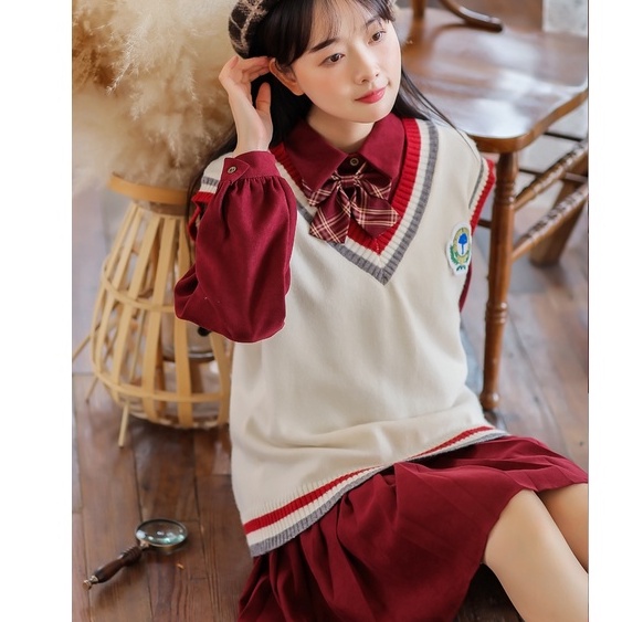 Gile Len Nữ Hàn Ulzzang, Áo Len Gile Nữ Màu Sắc Vintage Form Rộng FreeSize Siêu Xinh | BigBuy360 - bigbuy360.vn