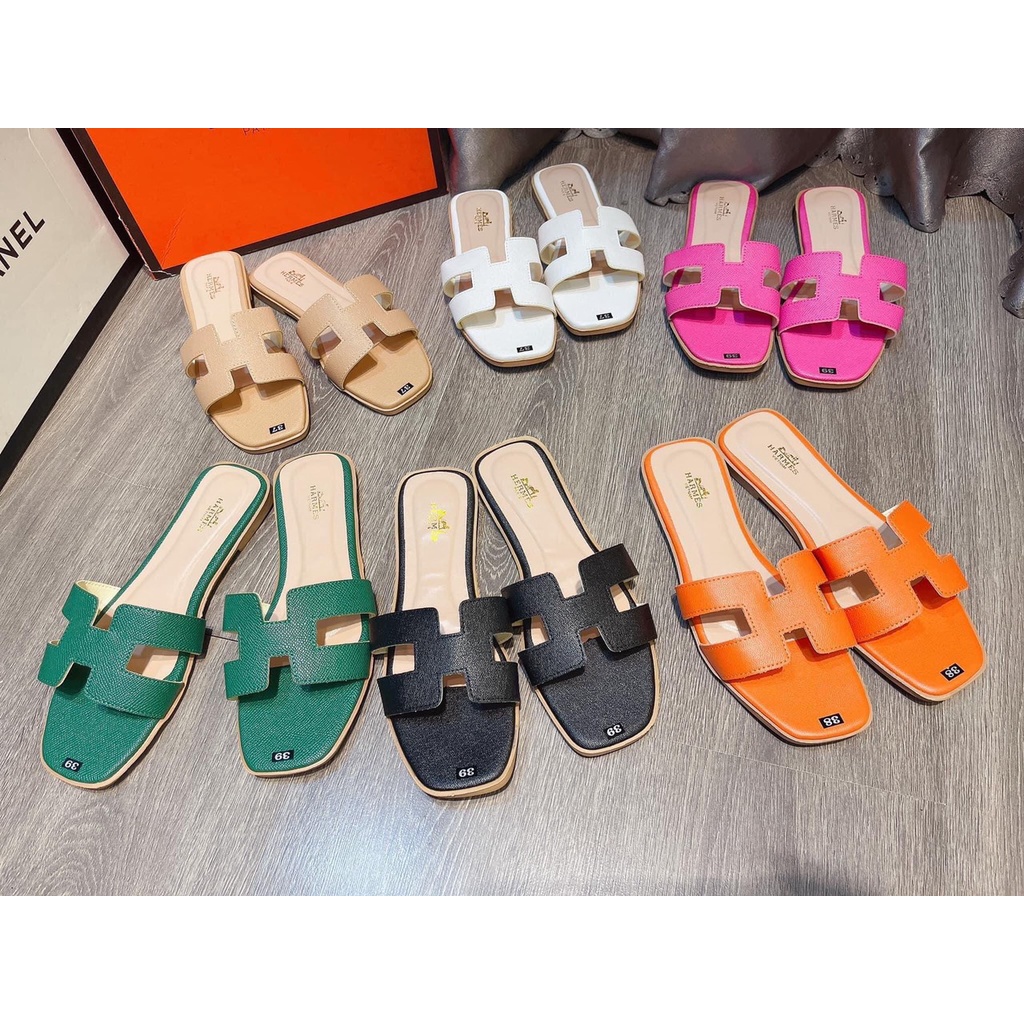 [HÌNH THẬT]Dép HM da cát sần mềm mai,thời trang không lỗi mốt cho mọi lứa tuổi size 35/39