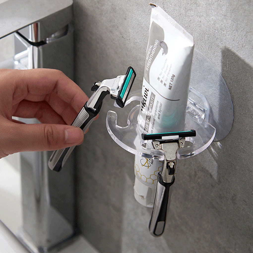 Giá đỡ bàn chải đánh răng/ dao cạo râu gắn tường tiện lợi cho phòng tắm