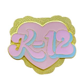 Melanie martinez k 12 tông màu vàng trái tim ve áo pin người hâm mộ âm nhạc cuộc đối thoại tuyệt vời người khởi đầu