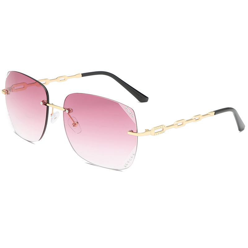 💖GIÁ SỈ💖 Kính râm không viền đính hạt đơn giản mà phong cách, thiết kế đường trơn 8648 | BigBuy360 - bigbuy360.vn