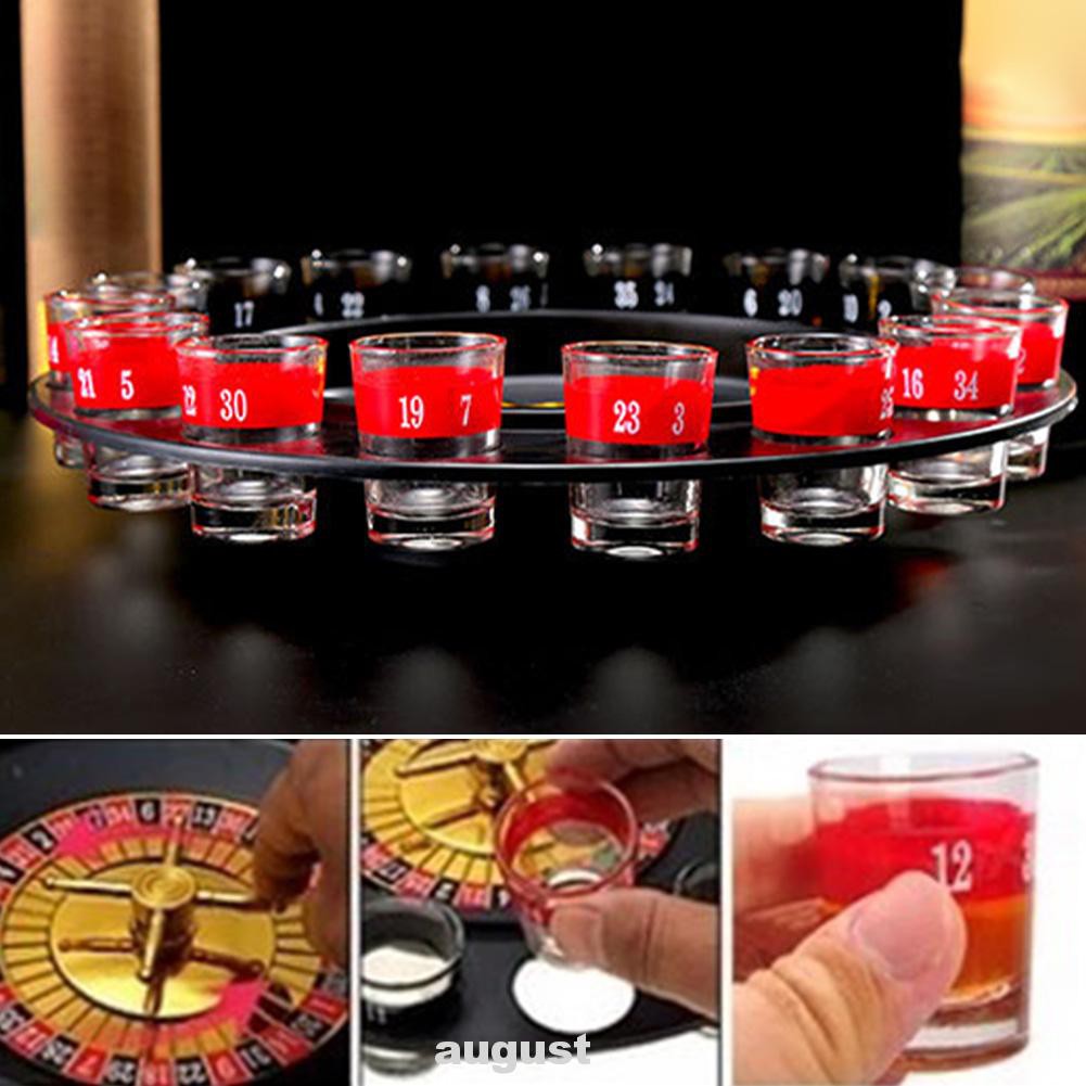 Set vòng xoay uống rượu Roulette Nga bằng thép vui nhộn cho bàn tiệc/quầy rượu