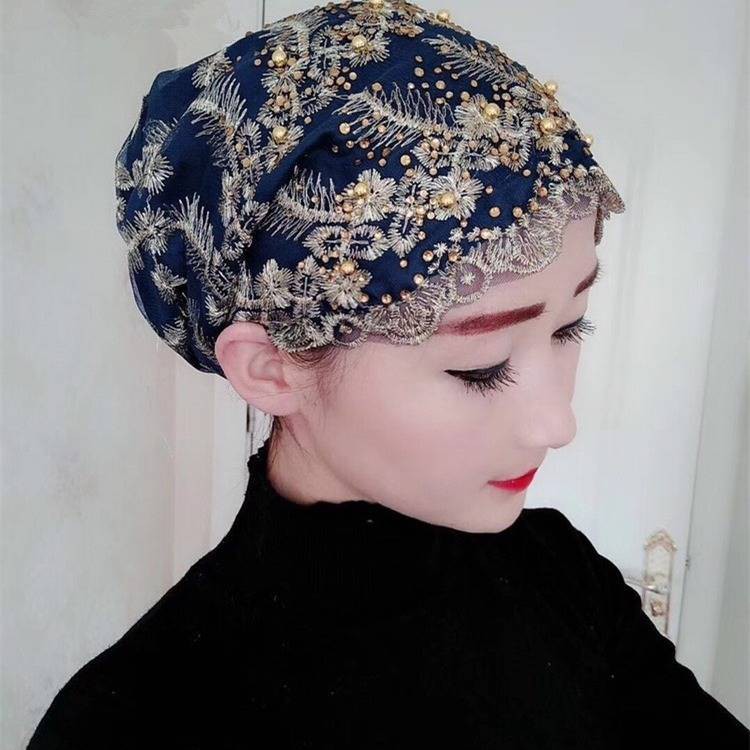 NAELOFAR Mũ Trùm Đầu Vải Lụa Phối Túi Xách Phong Cách Hồi Giáo Mới 2020 Cho Nữ
