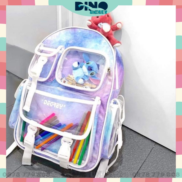 Balo Thời Trang Degrey Sky Tím Loang | Chuẩn Cao Cấp