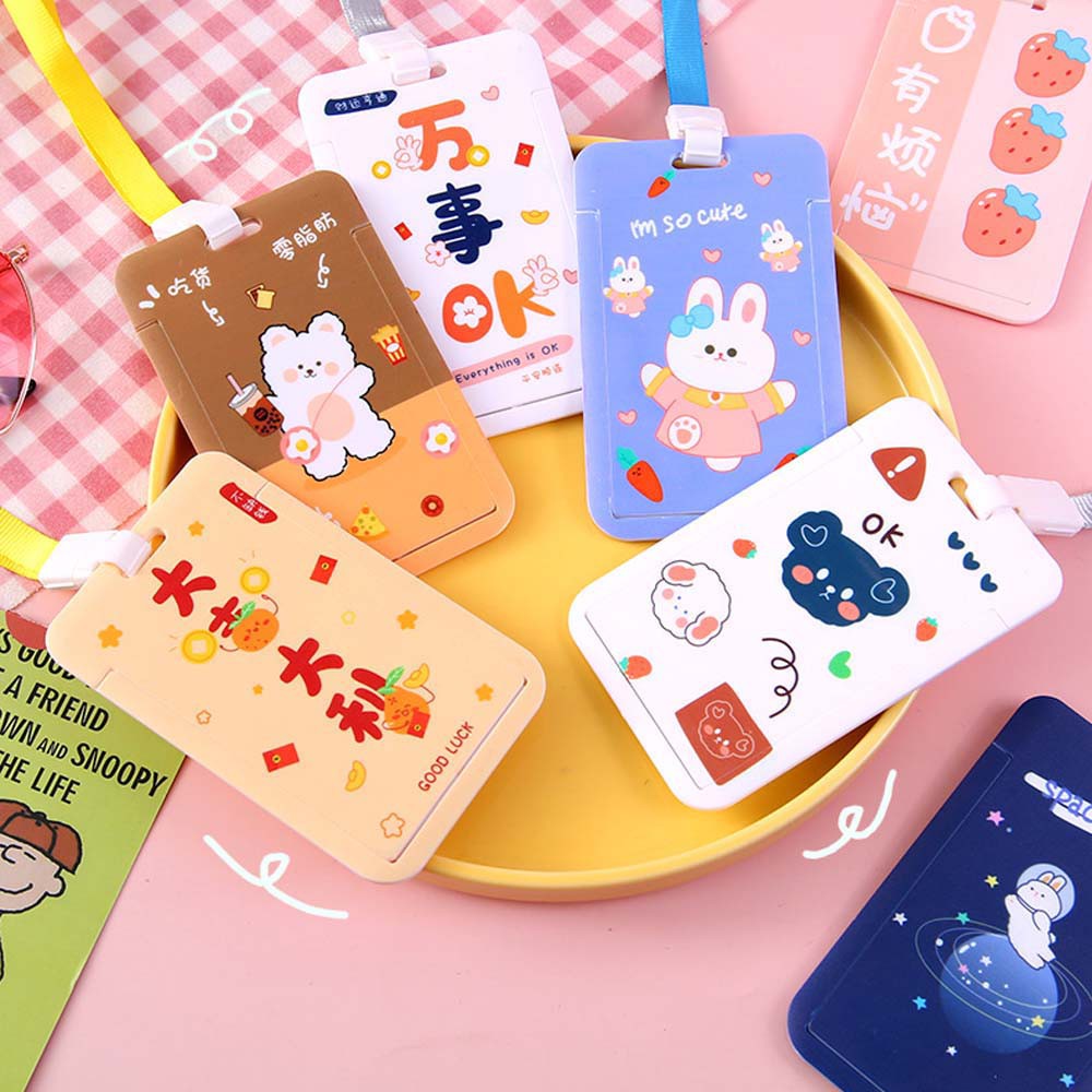 Bao da đựng thẻ họa tiết hoạt hình xinh xắn