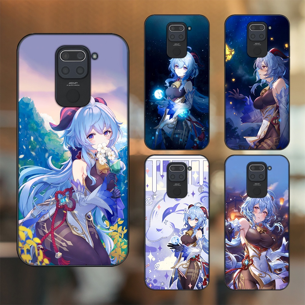 Ốp lưng Xiaomi Redmi Note 9 viền đen in hình Ganyu Genshin Impact