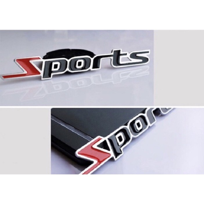 Decal Sport Kim Loại Dán Trang Trí Xe Ô Tô