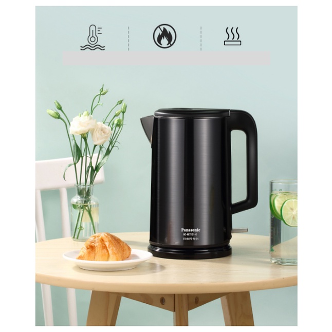 ẤM NƯỚC SIÊU TỐC PANASONIC CN-CWK 21 DUNG TÍCH 1.5 LÍT, 2 LỚP CHỐNG NÓNG, INOX 304, HÀNG NHẬP KHẨU CHÁNH HÃN