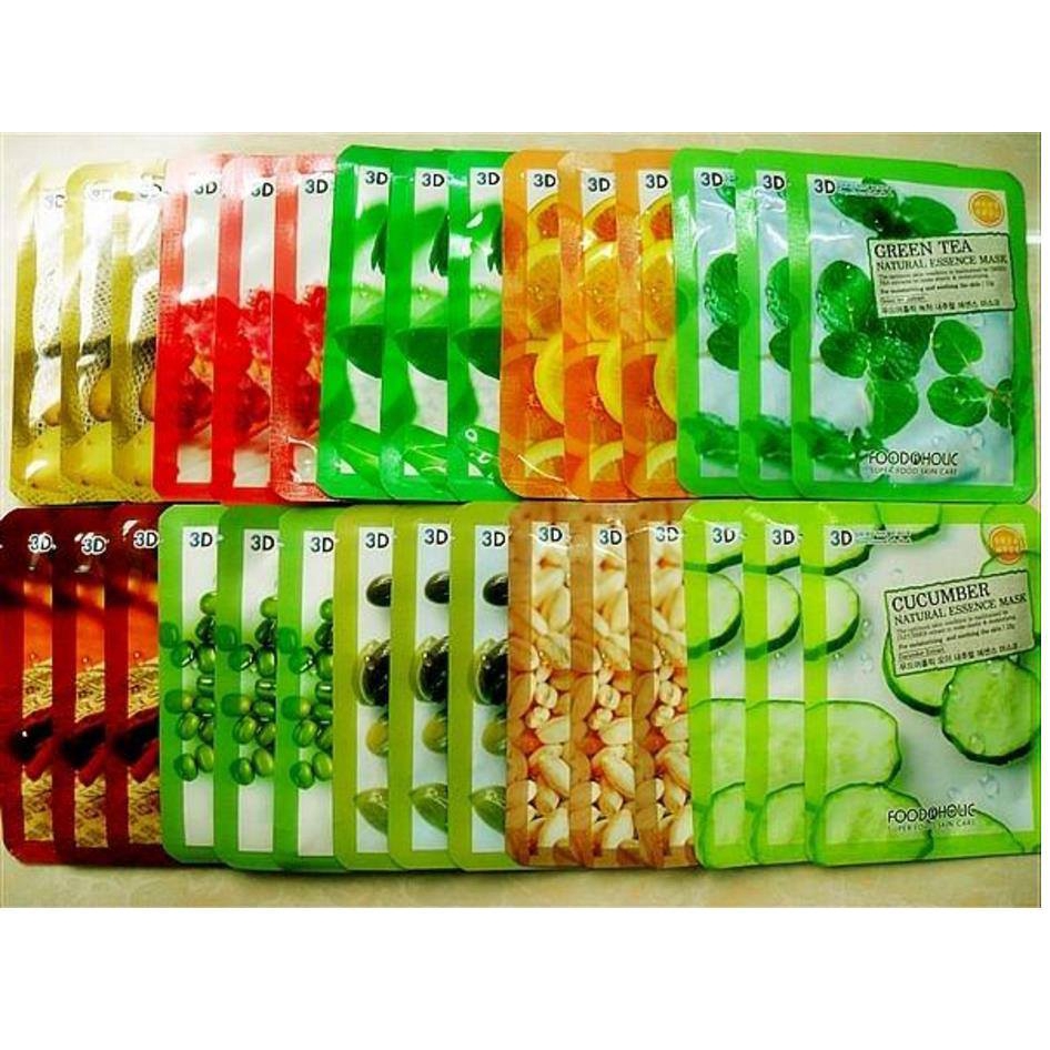 COMBO 10 MẶT NẠ DƯỠNG DA 3D Foodaholic Hàn Quốc | BigBuy360 - bigbuy360.vn