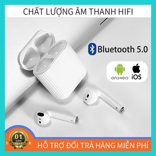 Tai nghe nhét tai Bluetooth 5.0 không dây TWS chất lượng âm thanh HiFi cho thiết bị Android và iPhone iPad