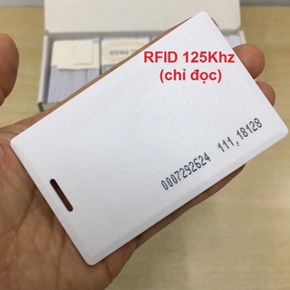 Thẻ từ RFID 125Khz ( thẻ ID chip TK4100 dùng làm thẻ nhân viên, thang máy ...)