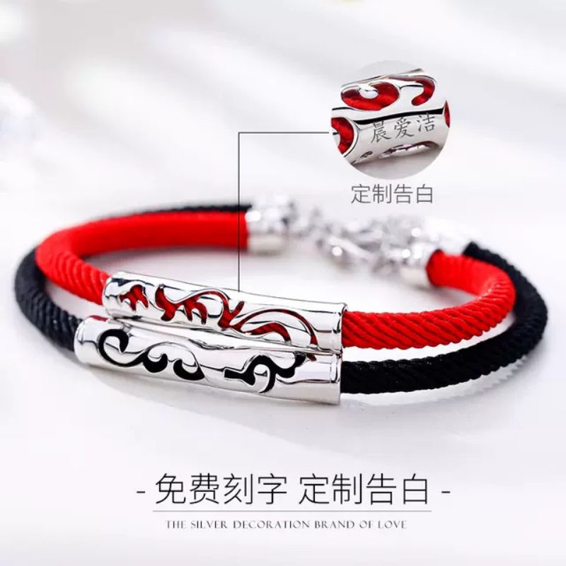 Lắc tay cặp nam nữ kiểu mới trẻ trung gắn kết bán chạy giá rẽ