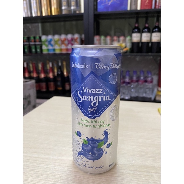 Nước trái cây Lên men Vivazz Sangria light 4.5% 330ml-Date 30.07.2023