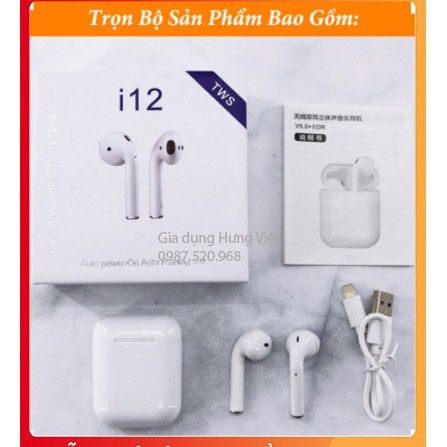 Tai nghe Bluetooth INPODS i12 TWS cảm biến vân tay, dễ dàng kết nối với điện thoại [TAI NGHE I12]