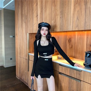 Set áo váy thể thao 3 món Ulzzang
