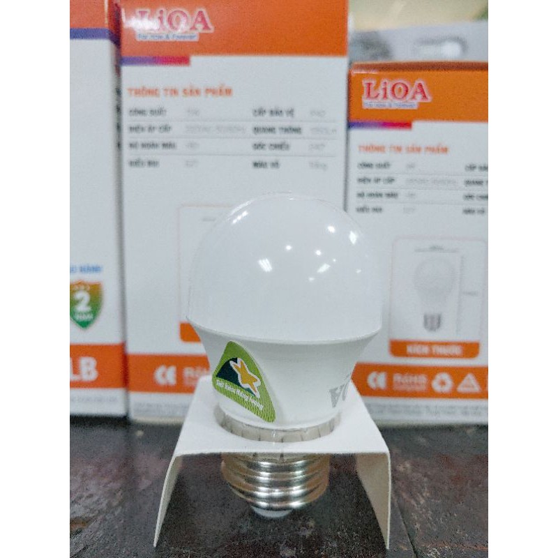 Bóng đèn Led BULB LiOA Siêu tiết kiệm điện Đủ công suất Bảo hành chính hãng 2 năm