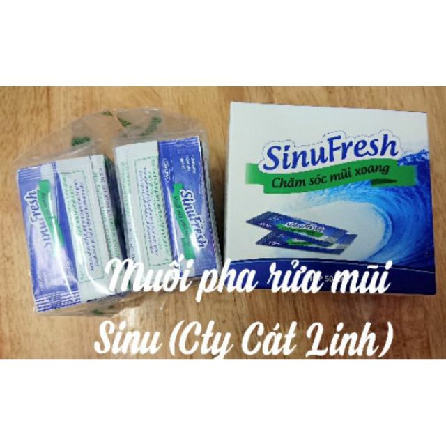 Hộp 50 gói muối rửa mũi SinuFresh - Công ty Cát Linh hàng chính hãng | BigBuy360 - bigbuy360.vn