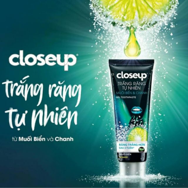 Kem đánh răng Closup Muối Biển - Chanh 180g