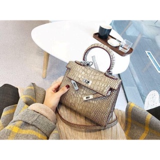 Túi Hm rắn vân sz 21