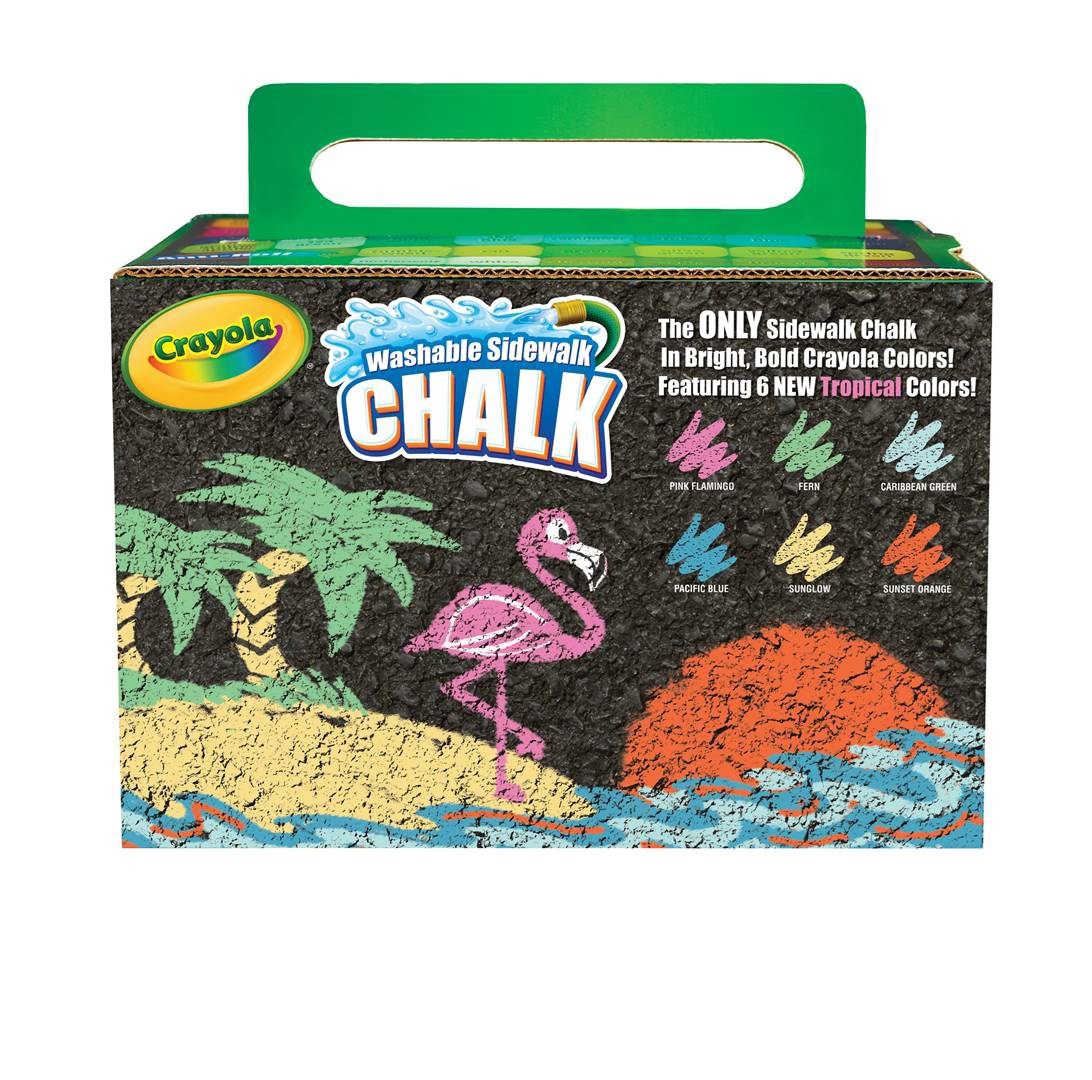 HỘP 48 VIÊN PHẤN MÀU CRAYOLA WASHABLE SIDEWALK CHALK (RỬA ĐƯỢC) (48 MÀU)