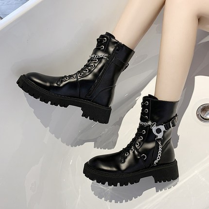 (Có sẵn) Giày Martin nữ phong cách mới , Boots ống cao