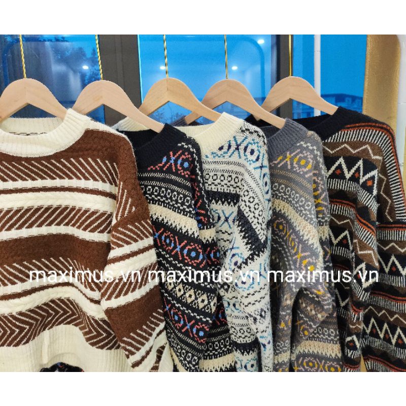 Áo len thổ cẩm freesize cho nam và nữ