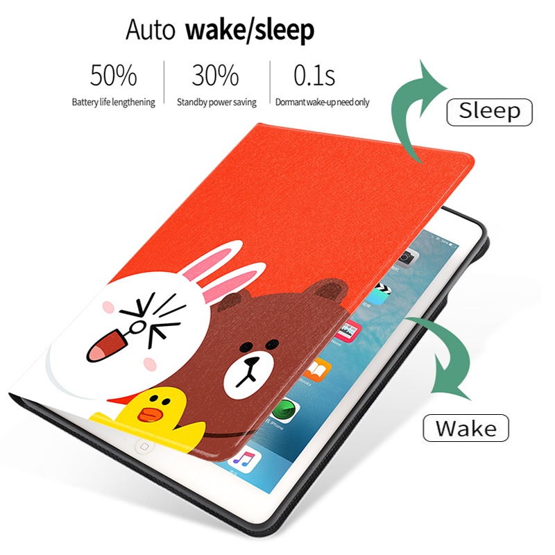 Ốp máy tính bảng họa tiết hoạt hình cho iPad Air3 10.5 pro11 ipad9 ipad8 ipad7 10.2 iPad Air4 ipad2/3/4 Air2 Pro9.7 2017/2018 mini54321