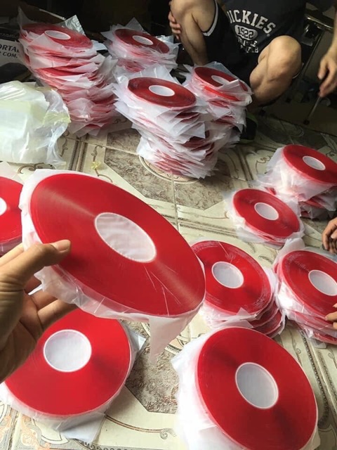 Cuộn Keo Trong 3M 2 Mặt Siêu Dính - Băng keo 3M 2 Mặt Trong Suốt  hi