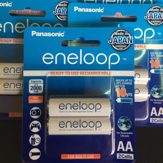Vỉ 2 pin sạc Panasonic Eneloop cỡ AA