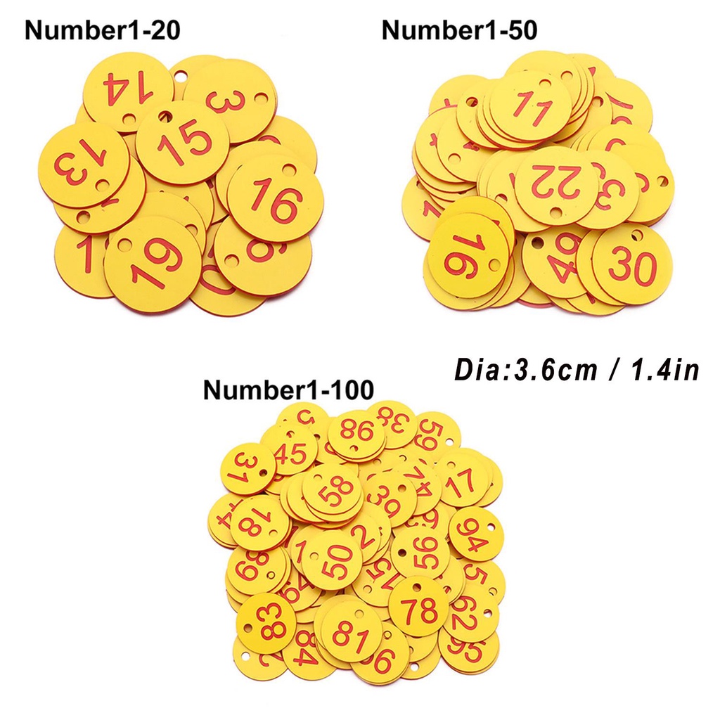 Set 20 / 50 / 100 Thẻ Số Tiện Lợi Cho Nuôi Ong