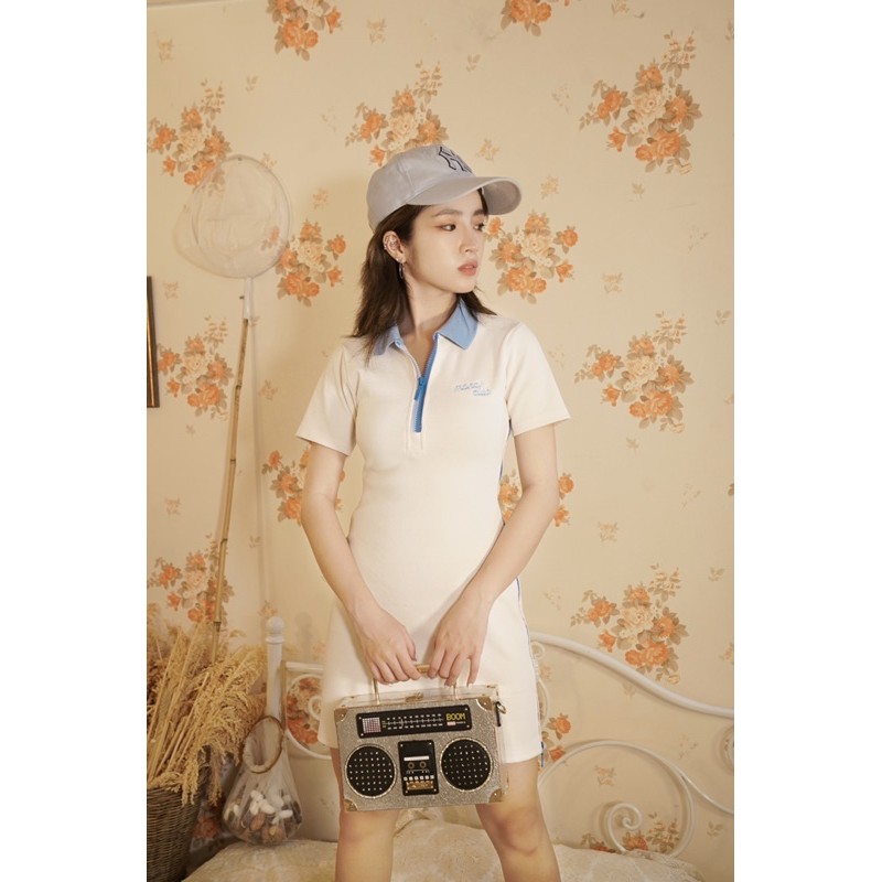 Đầm polo dây kéo - MIX DRESS - TRẮNG | BigBuy360 - bigbuy360.vn