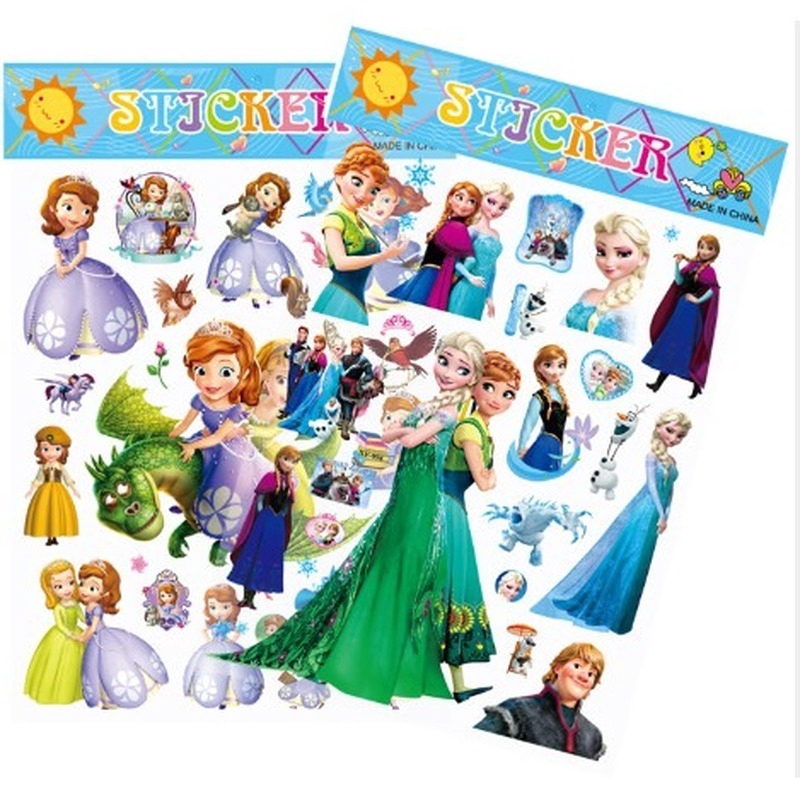 Sticker họa tiết hoạt hình 3D có thể lặp lại làm quà tặng sinh nhật cho bé