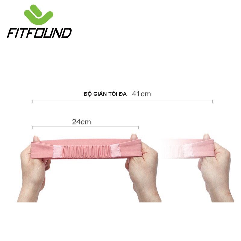 Băng Đô Thể Thao Headband Nylon Spandex  Đeo Trán Thấm Chặn Mồ Hôi Chống Trượt FITFOUND Bản 5Cm
