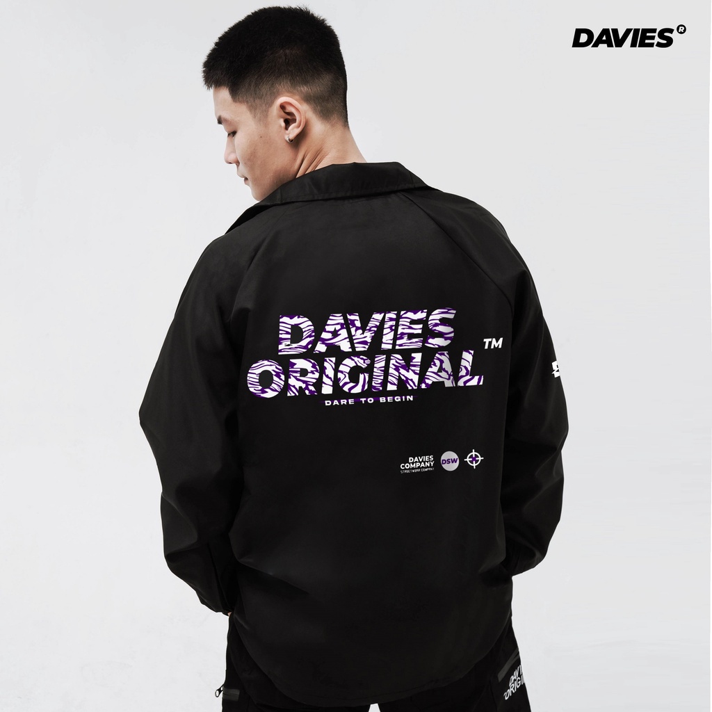 Áo khoác dù nam form rộng màu đen local brand DAVIES - Weapon Mark 2 Jacket