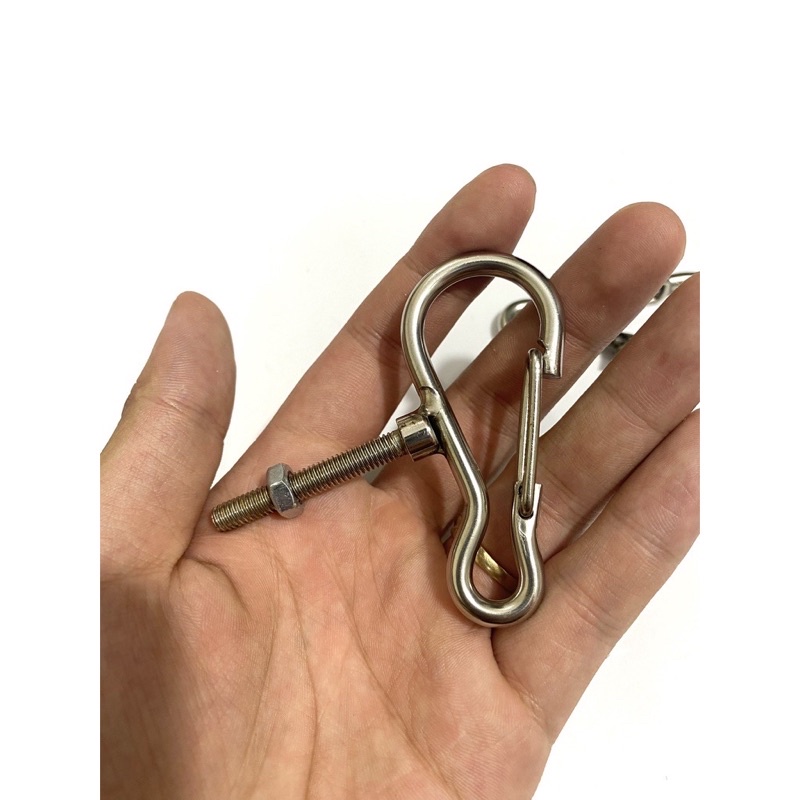 Móc Gạt inox Có Chốt Bấm Cao Cấp