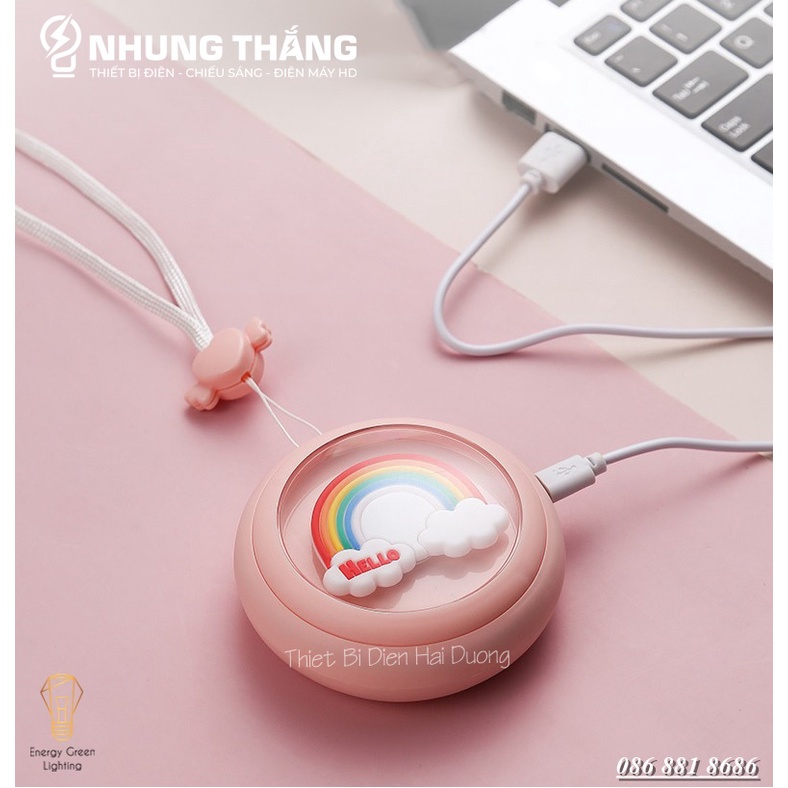 Máy Sưởi Ấm Mini Cầm Tay Đa Chức Năng - Quạt Sưởi Ấm Mini Thông Minh Nhỏ Gọn Bỏ Túi - Nhiều Màu Sắc Dễ Thương