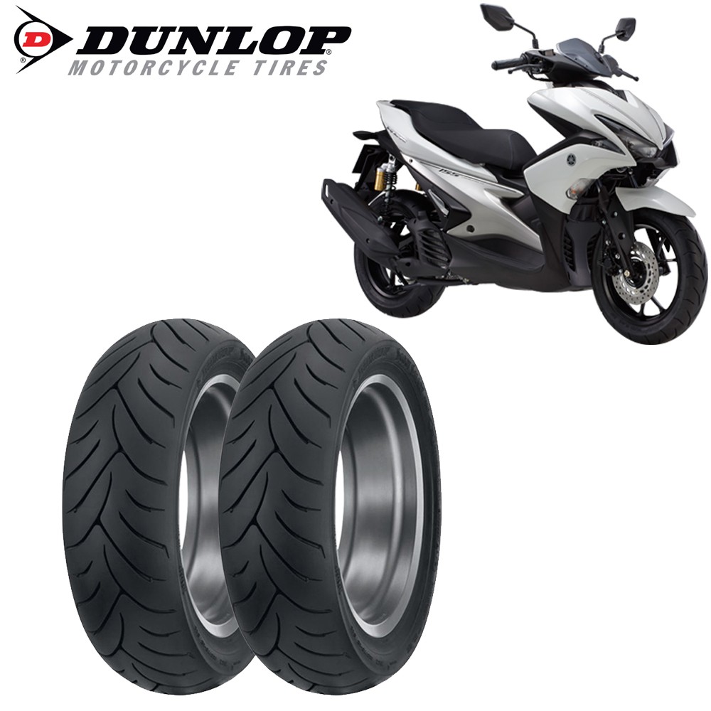 Lốp ( Vỏ )xe NVX 155 Dunlop SCOOTSMART trước 110/80-14 TL hoặc sau 140/70-17 TL _ Lốp Trung Thành