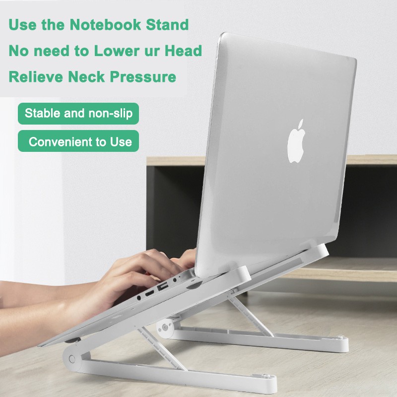 Giá đỡ laptop có thể xếp gọn & điều chỉnh độ cao, sửa tư thế ngồi làm việc