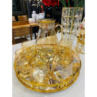Bộ bình 6 cốc thuỷ tinh cao cấp