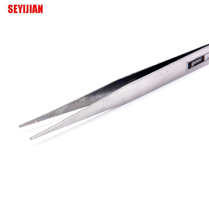 (SEY) 2 X Stainless Steel Eyelash Gems Pick Tools Cosmetic Tweezers Nail Art Supplies
